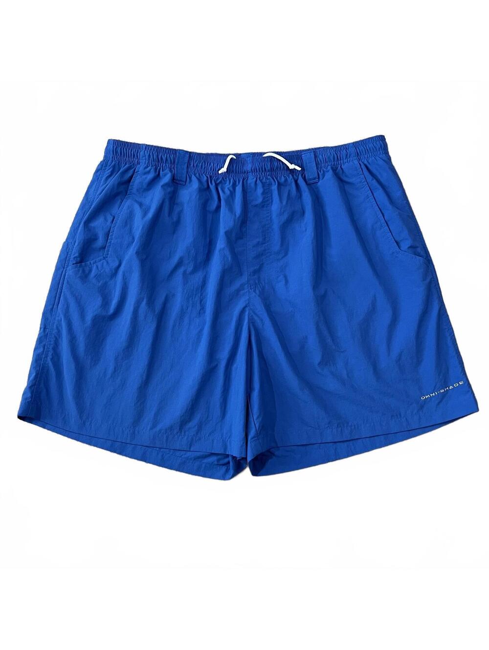 Columbia PFG Mens Backcast III Shorts 6” Blue Size XL